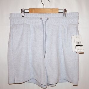 Spyder Mist Blue Adjustable Soft Fleece Women Shorts. Large. NWT.